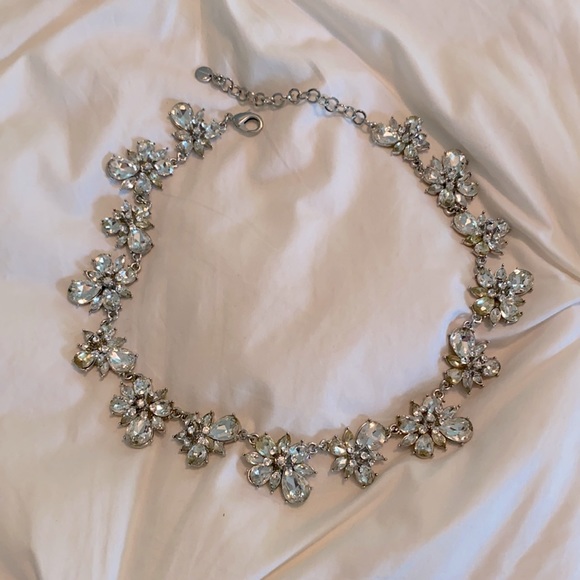 Talbots Jewelry - Talbots Rhinestone & Silvertone statement necklace